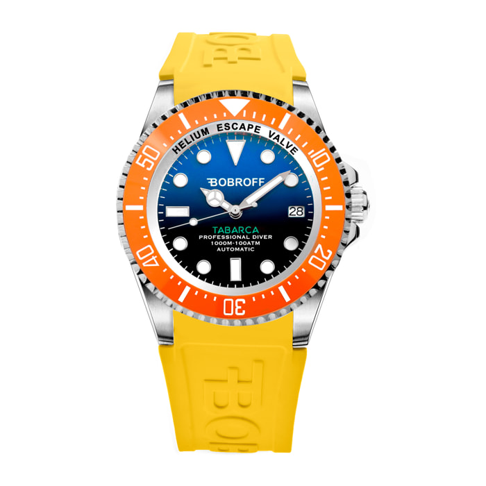 Reloj Bobroff BF0003bn-BFSTA Hombre Analogico Automatico con Correa de Silicona