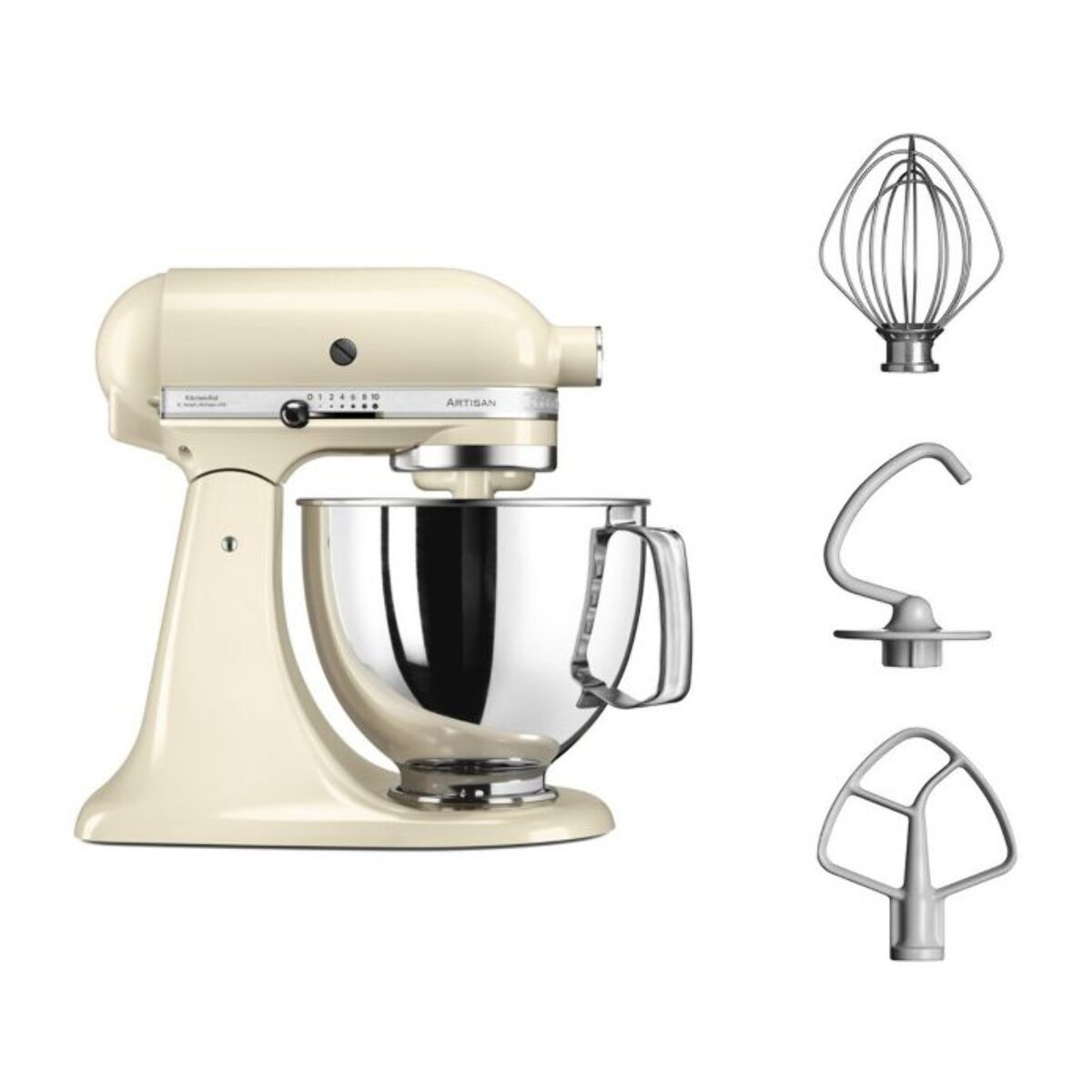 Robot pâtissier KITCHENAID 5KSM125EAC ARTISAN Crème