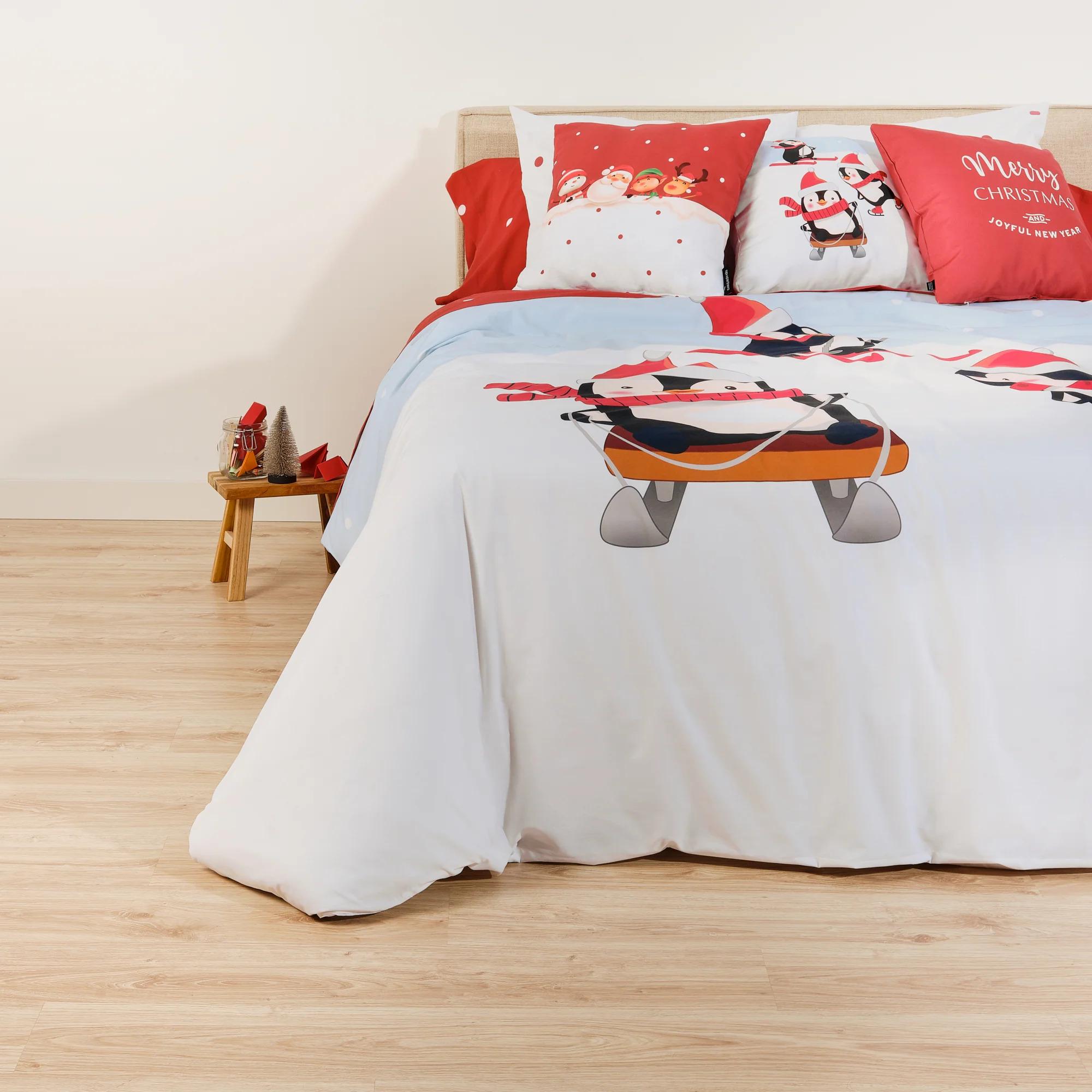 Housse de couette avec clics 100% coton Laponia 56