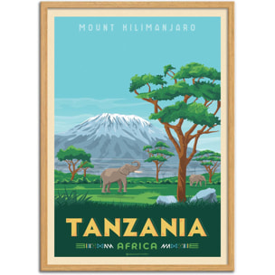 Affiche - Tanzania - Olahoop Travel Posters