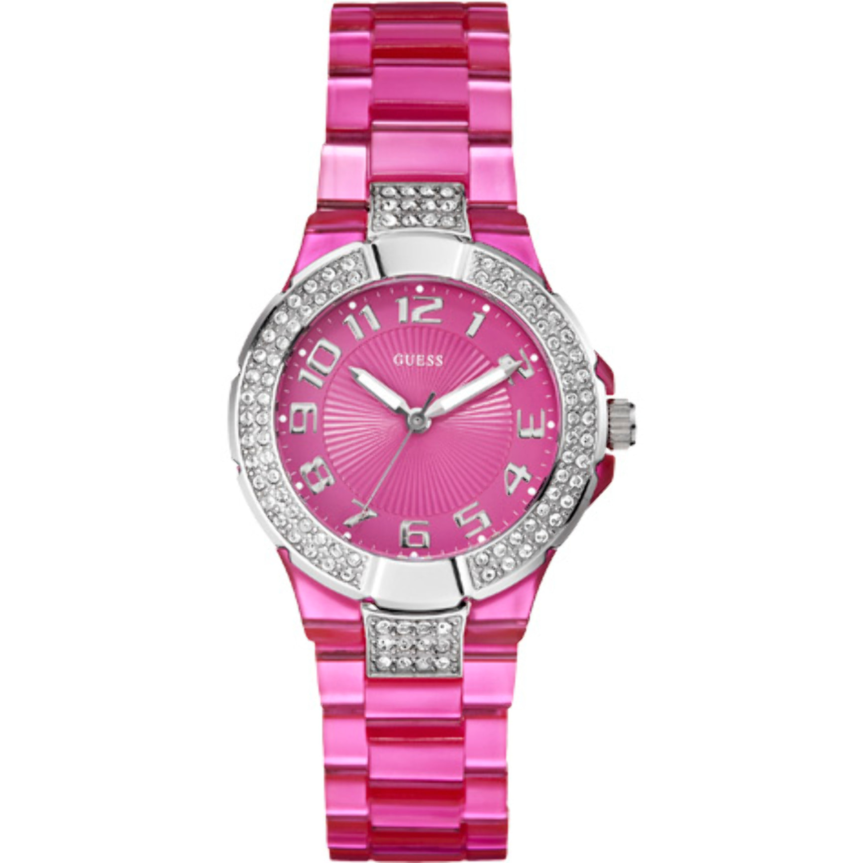 Reloj Guess W11611L4 Mujer Analogico Cuarzo con Correa de Plastico