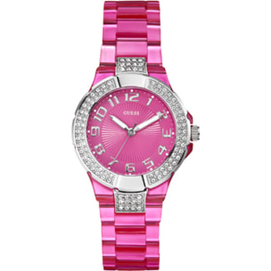 Reloj Guess W11611L4 Mujer Analogico Cuarzo con Correa de Plastico