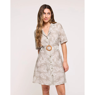 Vestido Corto Caqui Claro - Westil