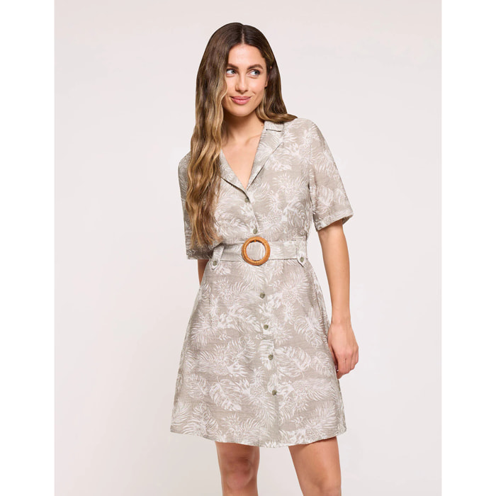 Vestido Corto Caqui Claro - Westil