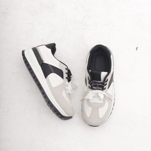 SNEAKERS RUNNING COLOUR BLOCK BIANCO