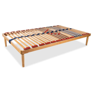 Rete a doghe in faggio mod. DynActive mis. 120x190 con doghe ammortizzate e basculanti