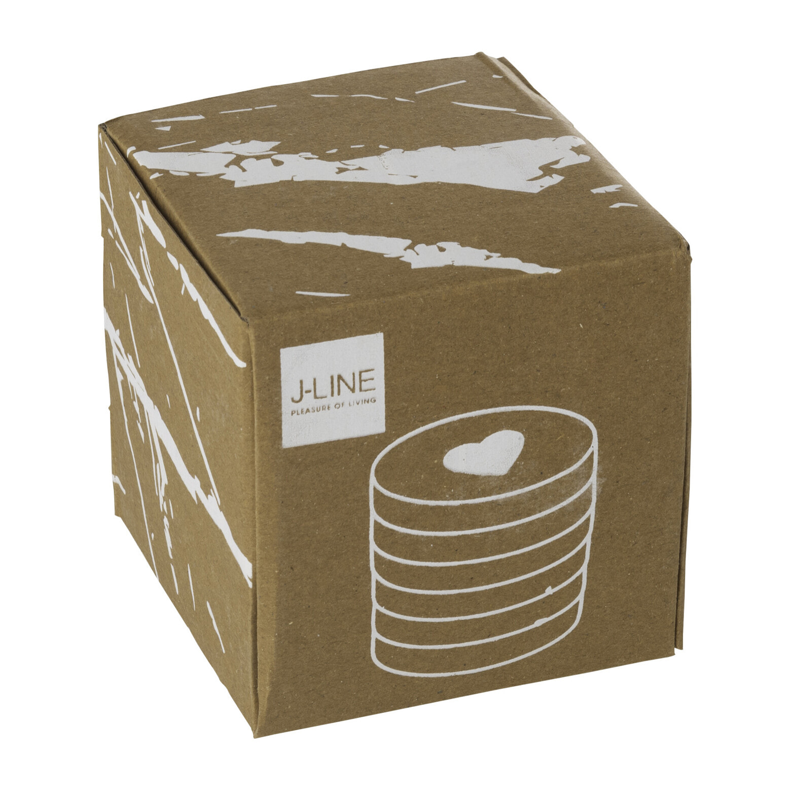 J-Line dessous de verre Marbre - pierre - blanc - set de 6