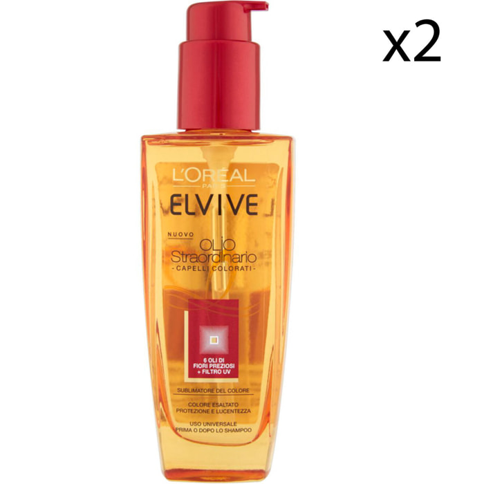 2x Olio Staordinario Jojoba per Capelli Colorati - 2 Flaconi da 100ml