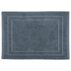 Tapis de bain - coton - gris foncé - 50x70 cm