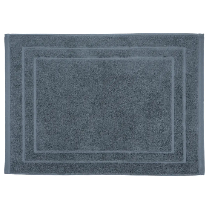 Tapis de bain - coton - gris foncé - 50x70 cm