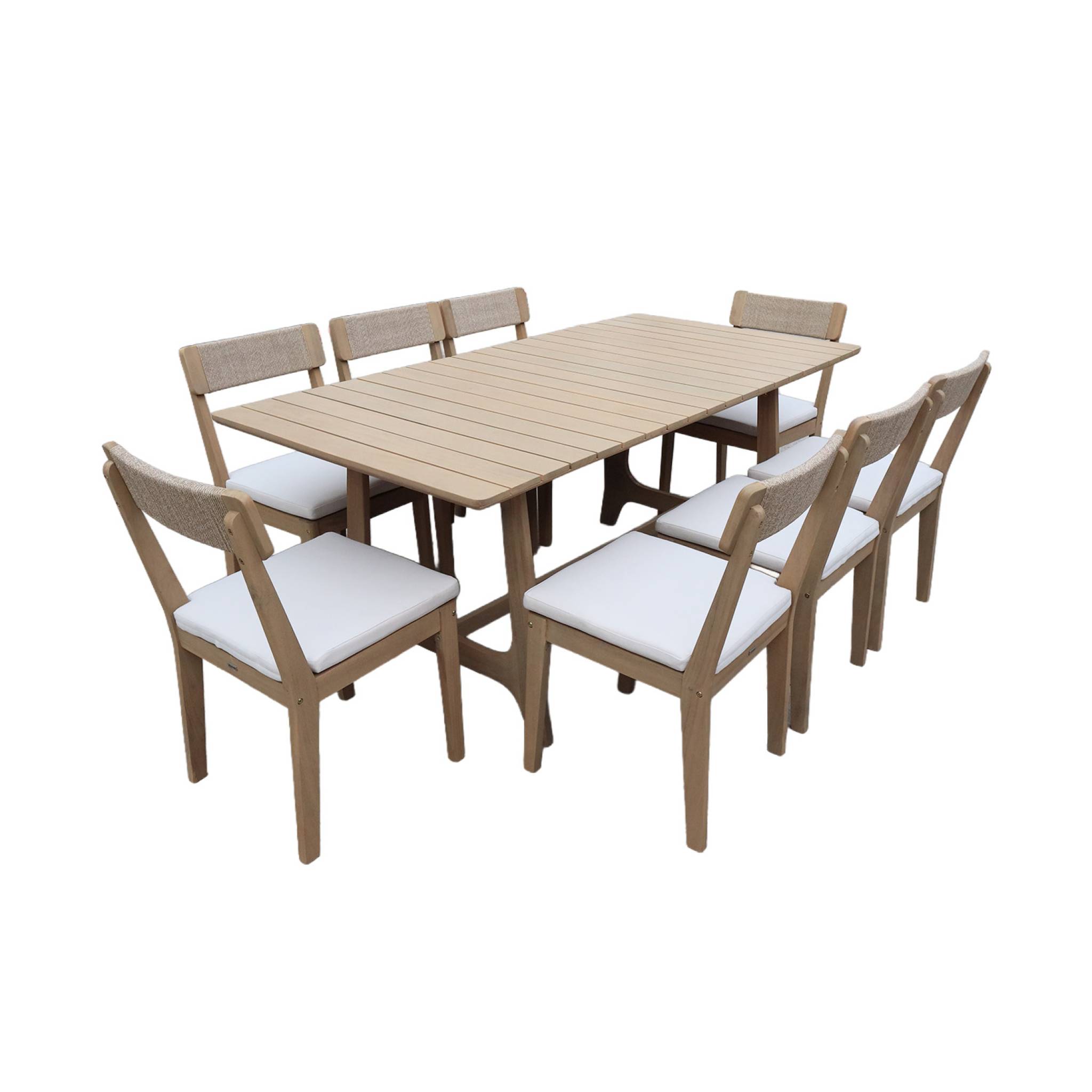 Table de jardin bois d'acacia 8 places AROHA