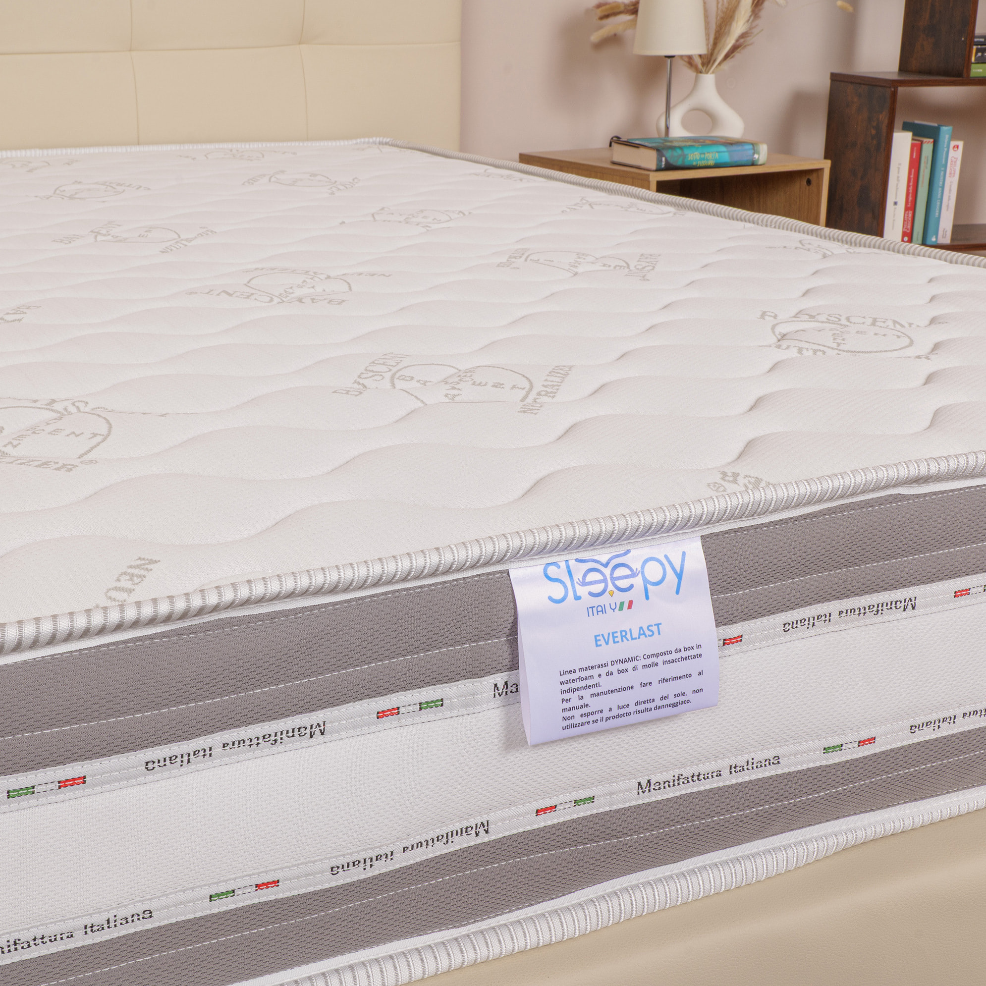Materasso 800 Molle Insacchettate mod. EVERLAST Matrimoniale mis. 180x190 alto 22cm - Sleepy Italy