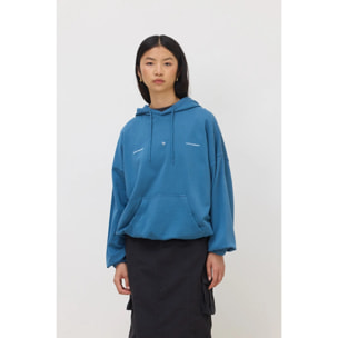 SUDADERA CON CAPUCHA MUJER WANDER INDIGO BLUE