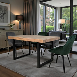Table extensible 140/180 bois recyclé AUCKLAND