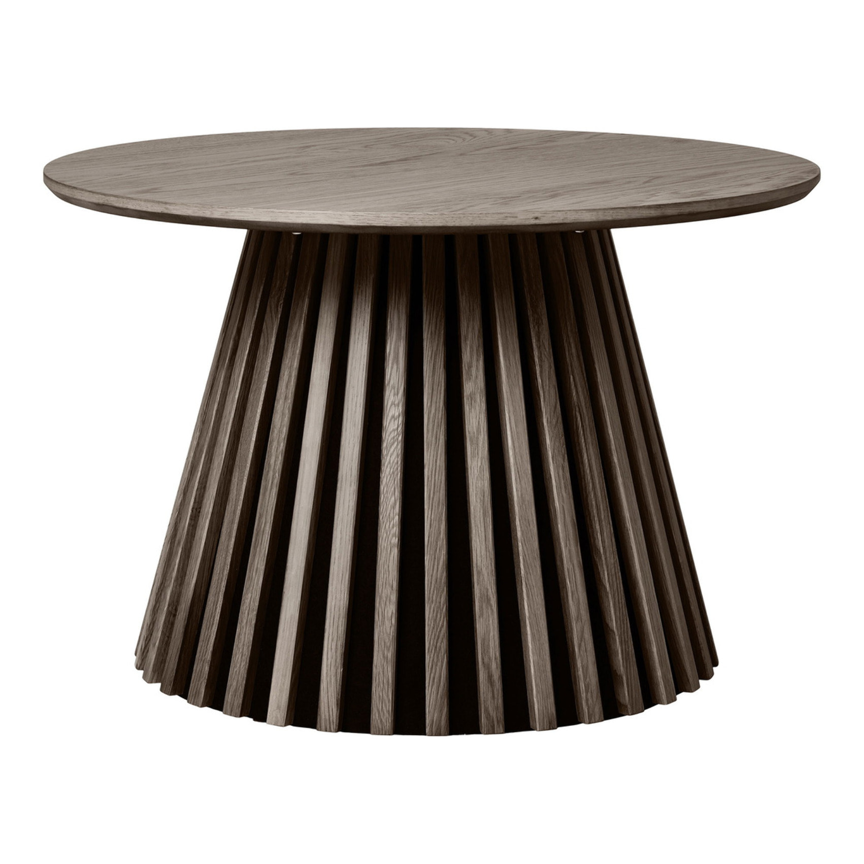 Tavolino da salotto Osaka in rovere affumicato ø70 cm