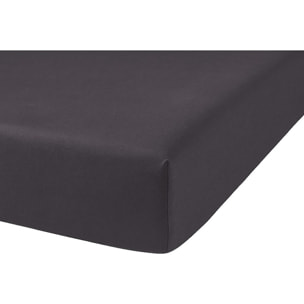 DRAP HOUSSE 2 PERS 160x200  ANTHRACITE