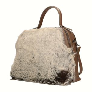 Borsa a mano da donna - Modello Aponia - Vera pelle - 33.0 x 28.0 x 12.0 cm
