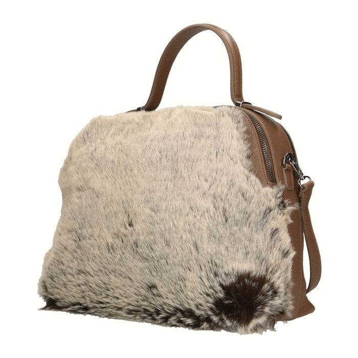 Borsa a mano da donna - Modello Aponia - Vera pelle - 33.0 x 28.0 x 12.0 cm