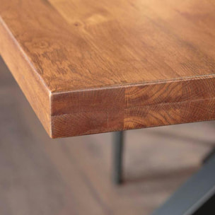 Table à manger carrée 150 cm pied central OKA