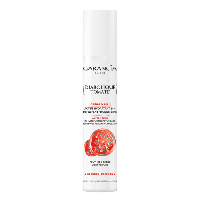 Diabolique Tomate - Crème d'Eau Actifs Hydratant, Repulpant, Bonne Mine 30 ml