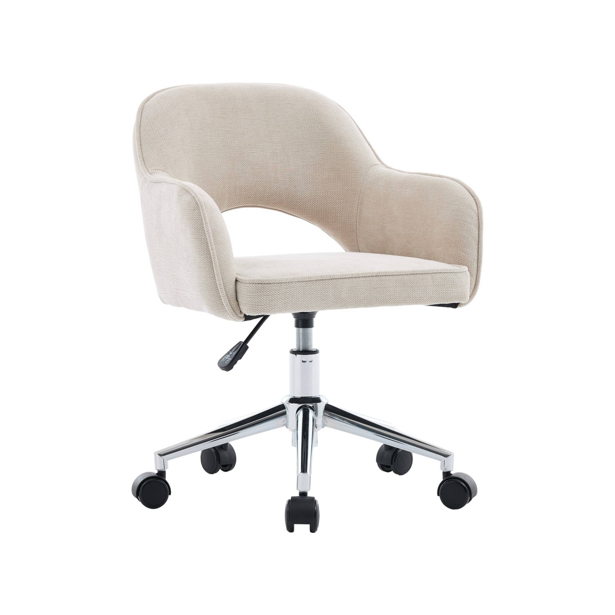 Chaise de bureau enfant à roulettes ajustable tissu chenille JIM KID