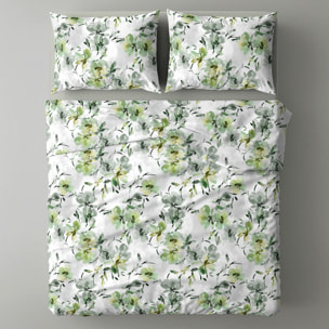 UNO CASA DESIGN Completo Letto Dec.Monaci_Matrimoniale_Verde