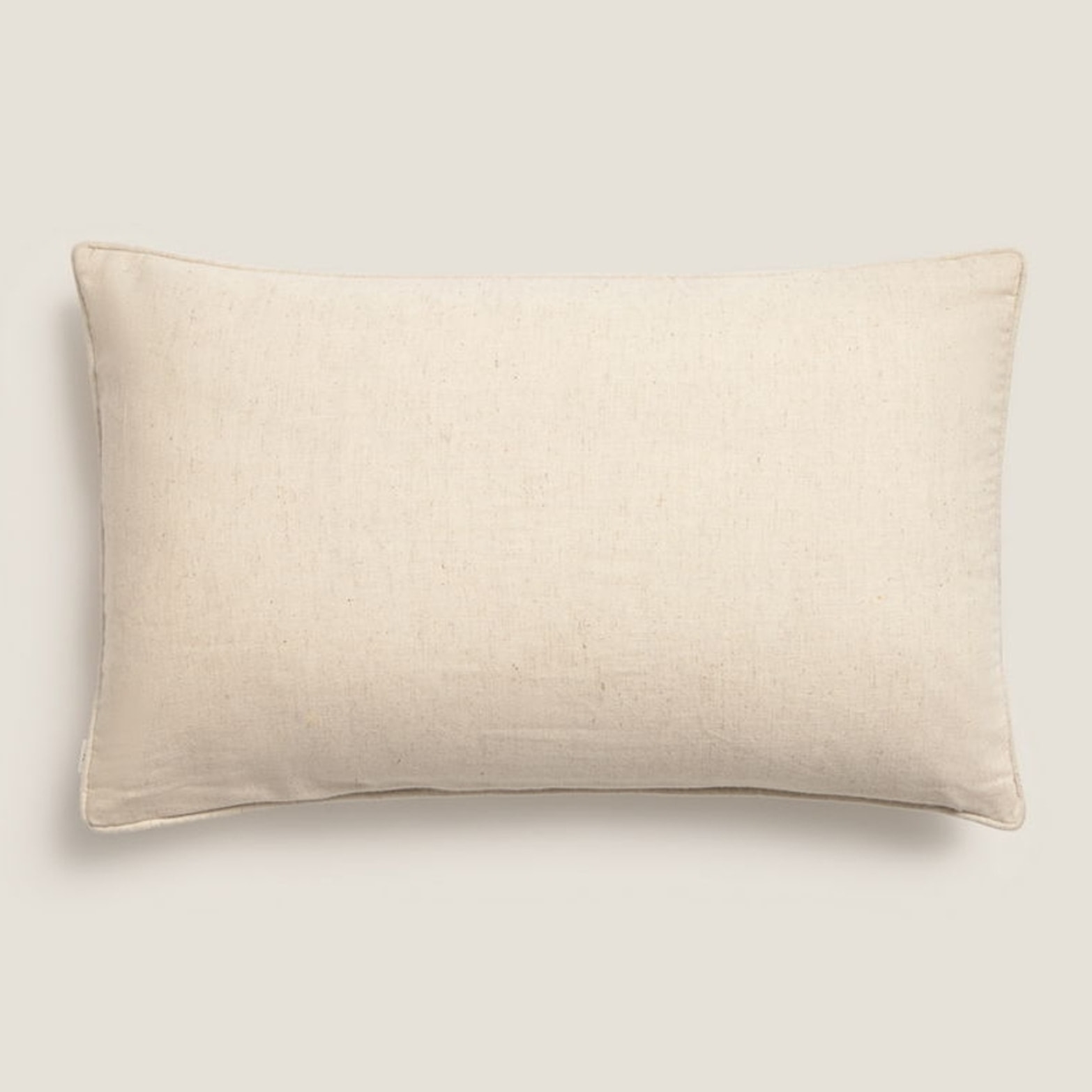 Funda de cojín algodón bordado floral Frida color marron beige Algodón