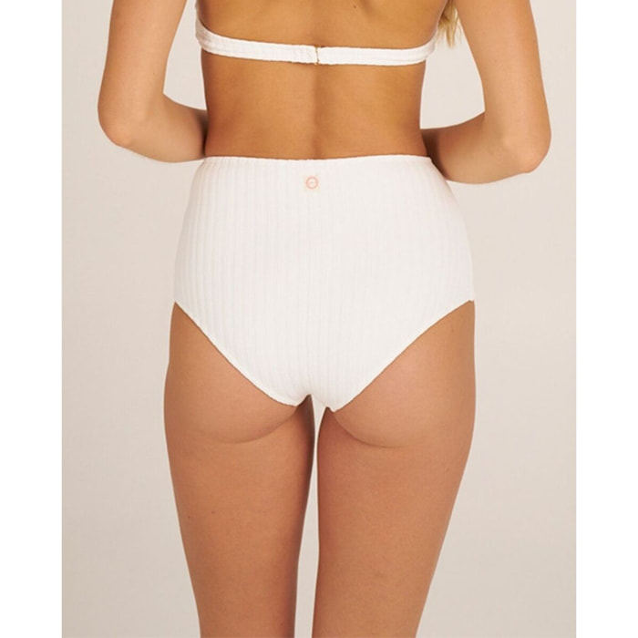 Braga de bikini alta en tejido con textura
