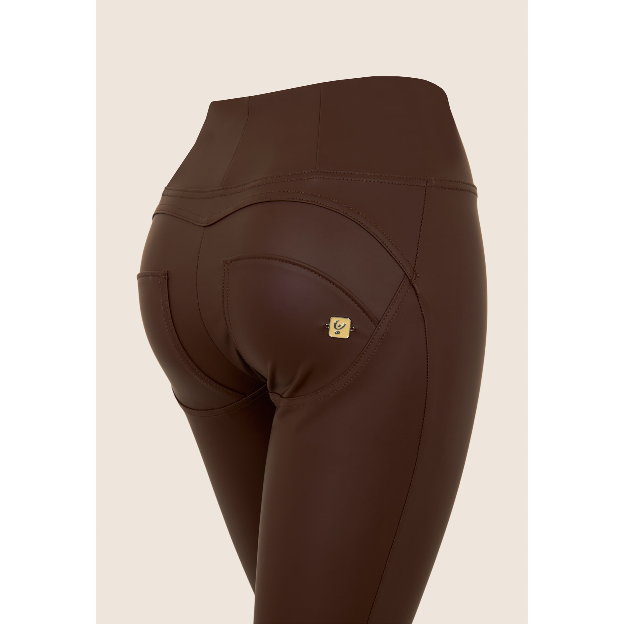 Pantaloni push up WR.UP® vita alta superskinny similpelle