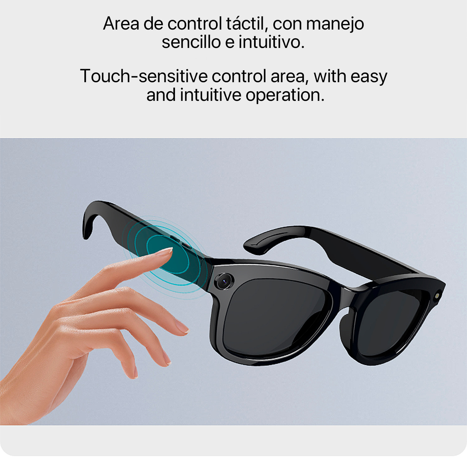 Gafas inteligentes M01, cámara integrada, control de música, inteligencia artificial, traducción de idiomas en tiempo real.