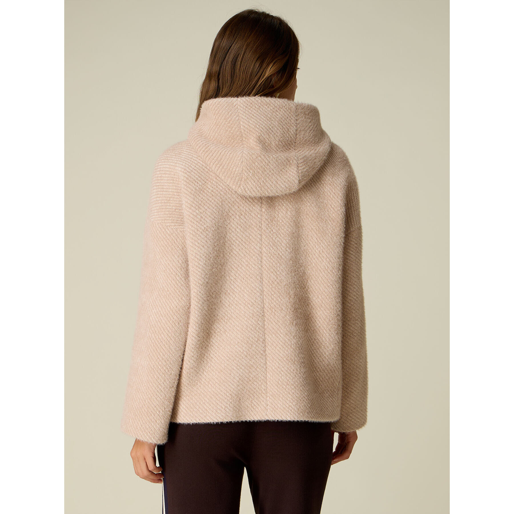 Oltre - Cappotto corto con cappuccio - Beige