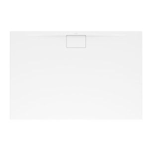 Receveur antidérapant Architectura Metalrim acrylique carré blanc