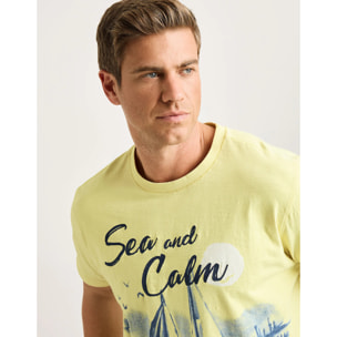 Camiseta Manga Corta Amarillo - Tropea