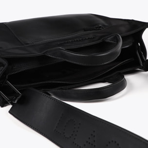 Borsa in Nylon Effetto Pelle