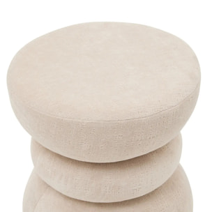 Pouf Ritem rond D.36cm crème