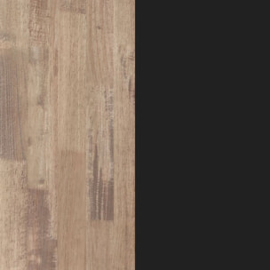 Mesa redonda extensible Berg 120 Roble Honey - Negro