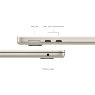 Ordinateur Apple MACBOOK Air 13' M3 16Go RAM 512Go SSD Lumière 70