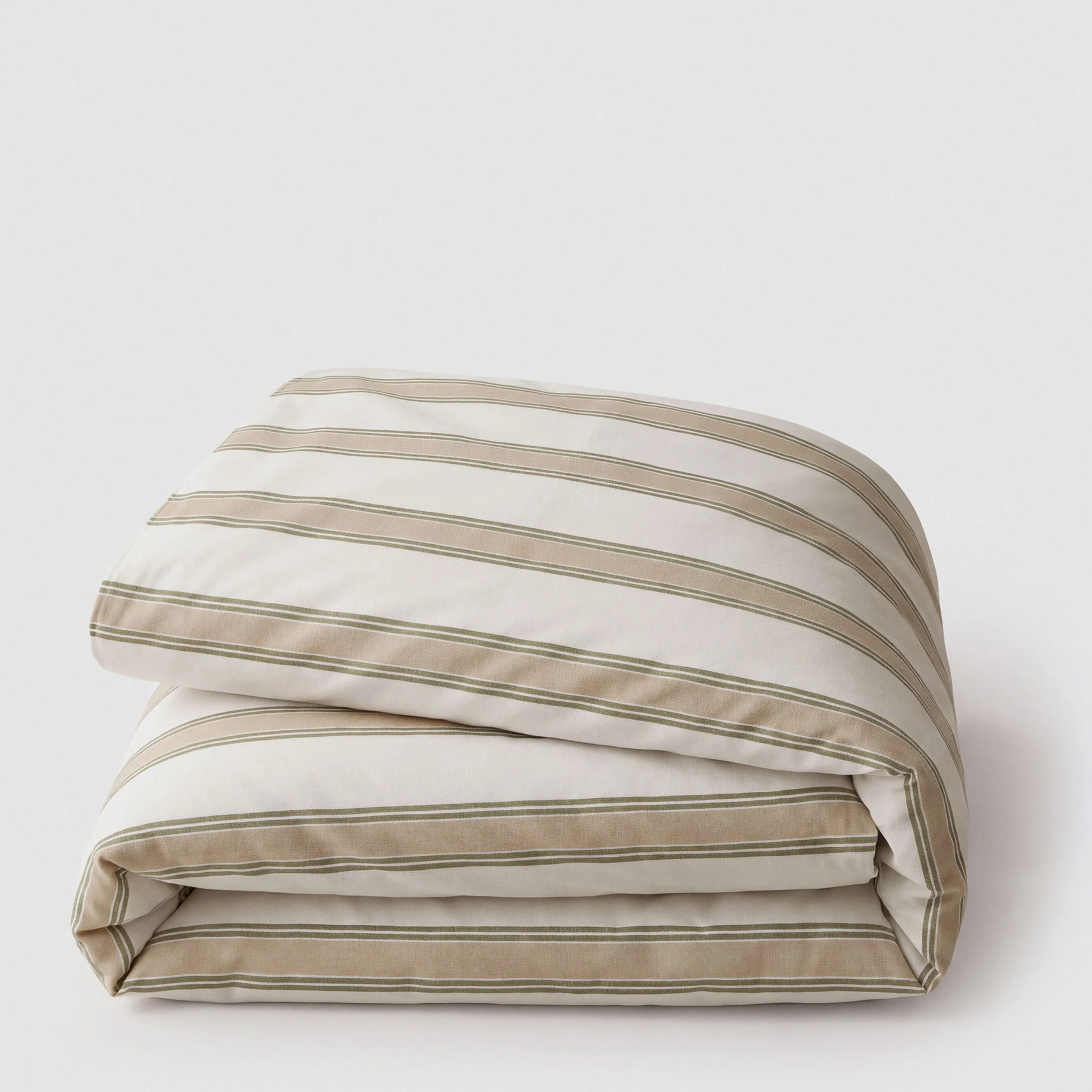 Copripiumino in cotone 100% raya sitges verde secco