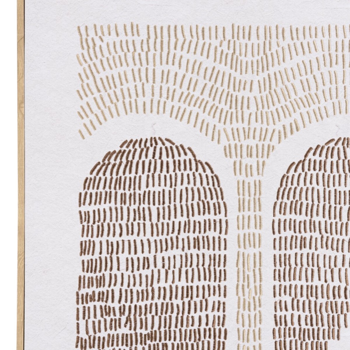 HOMER - Décoration murale 63x93cm formes abstraites n°2, cadre naturel