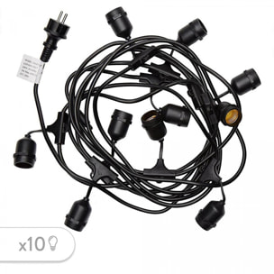Guirlande connectable MAFY 10 ampoules E27 6M