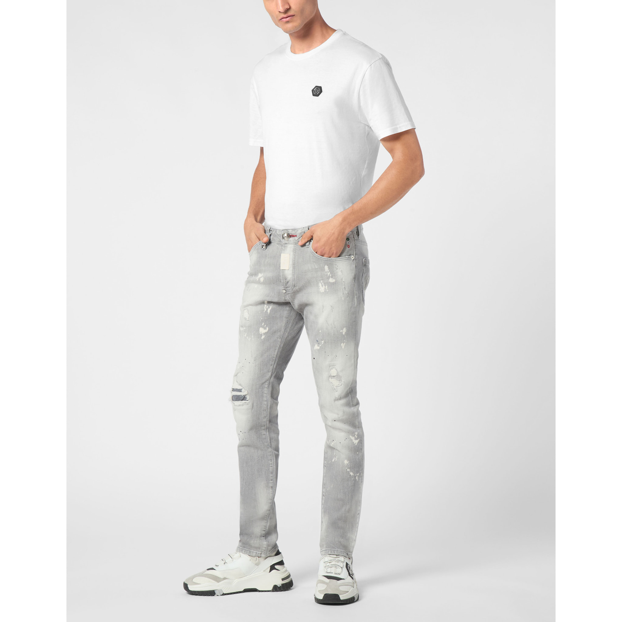 PHILIPP PLEIN Jeans taglio straight HEXAGON