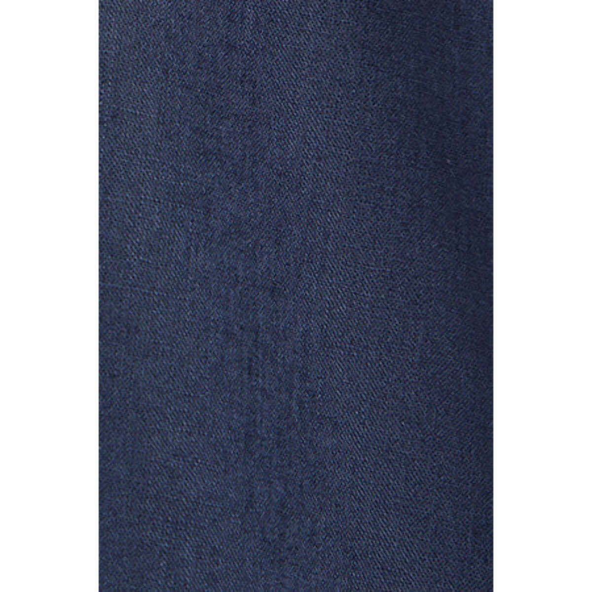 Camicia blu marino a polo in lino-cotone con ricamo Rigby Go