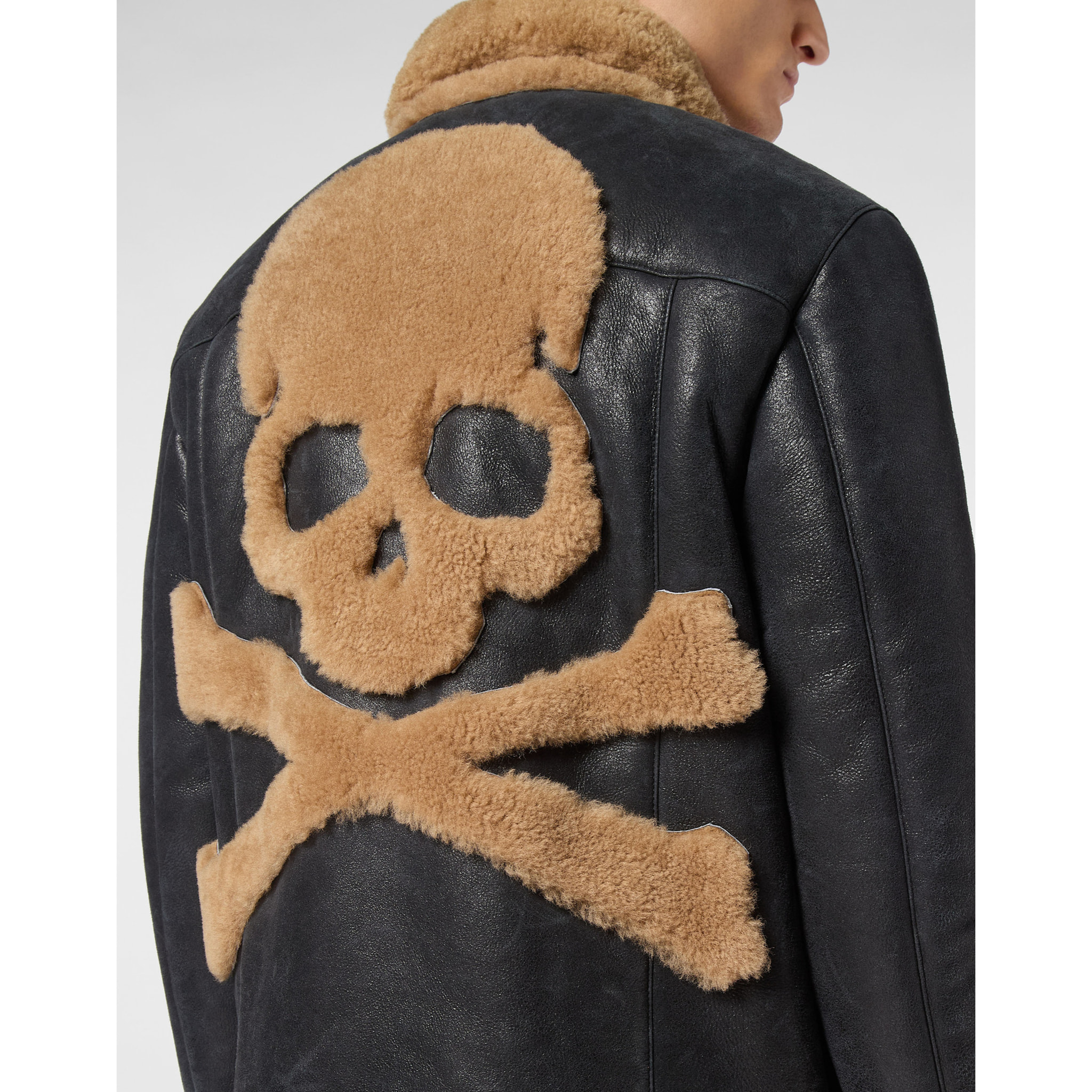 PHILIPP PLEIN Biker ajustada de cuero