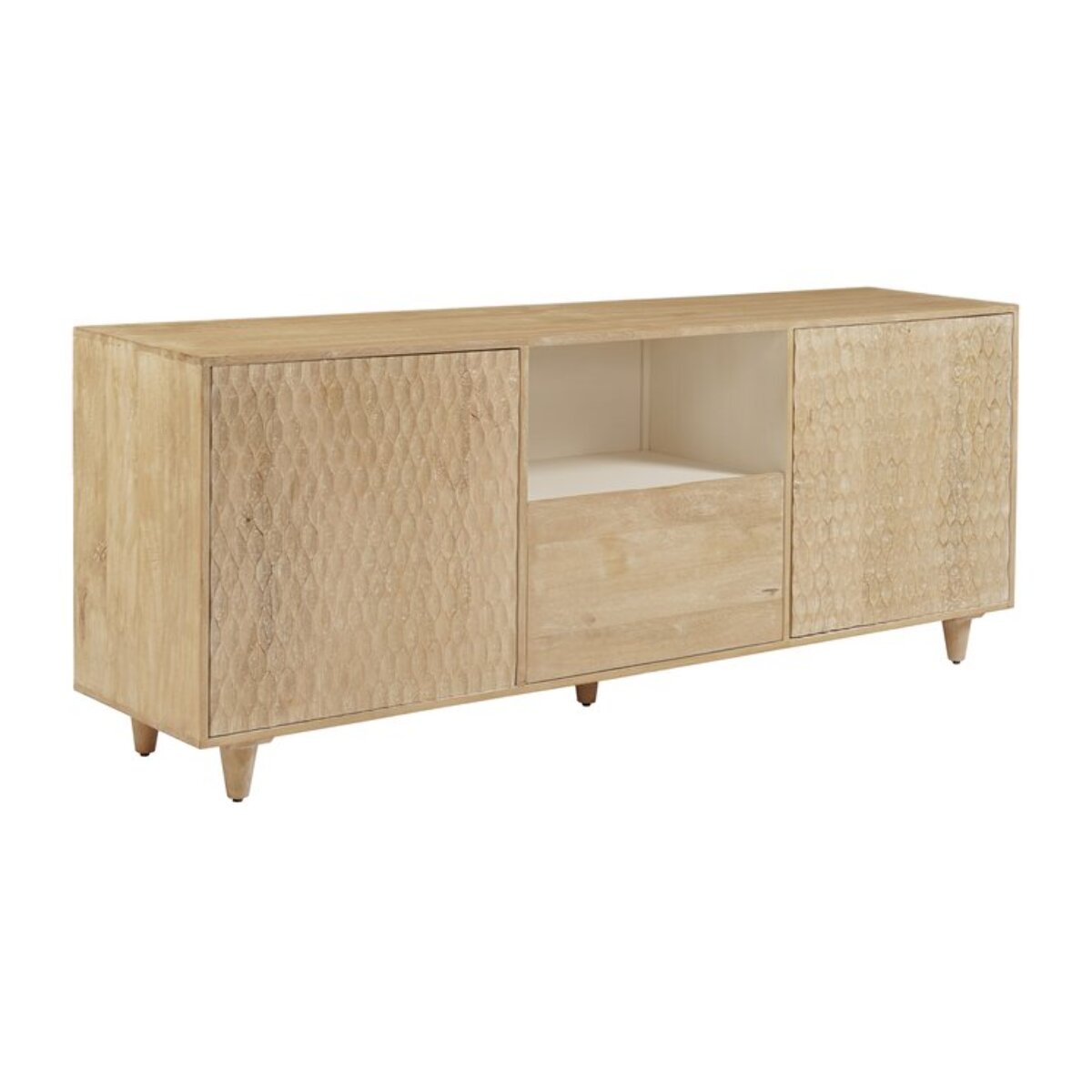 Buffet Scale -bois massif de mangue-couleur arabica 180 x 70 x 40 cm