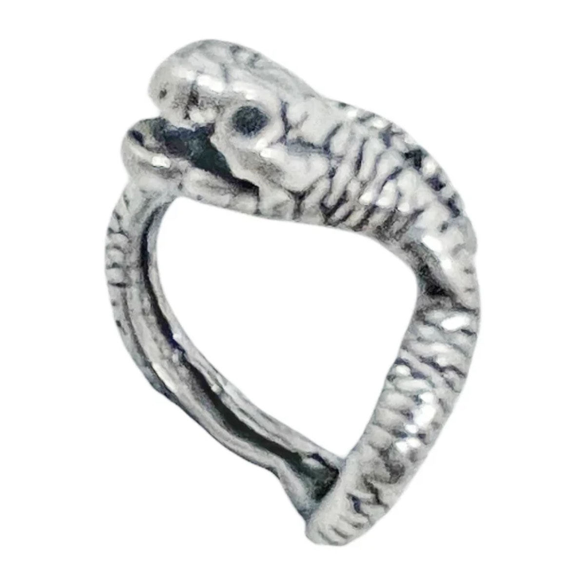 Anillo Snake1 en plata envejecida