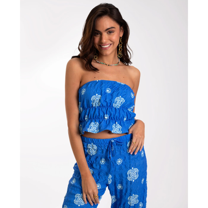 Top de mujer palabra de honor corto