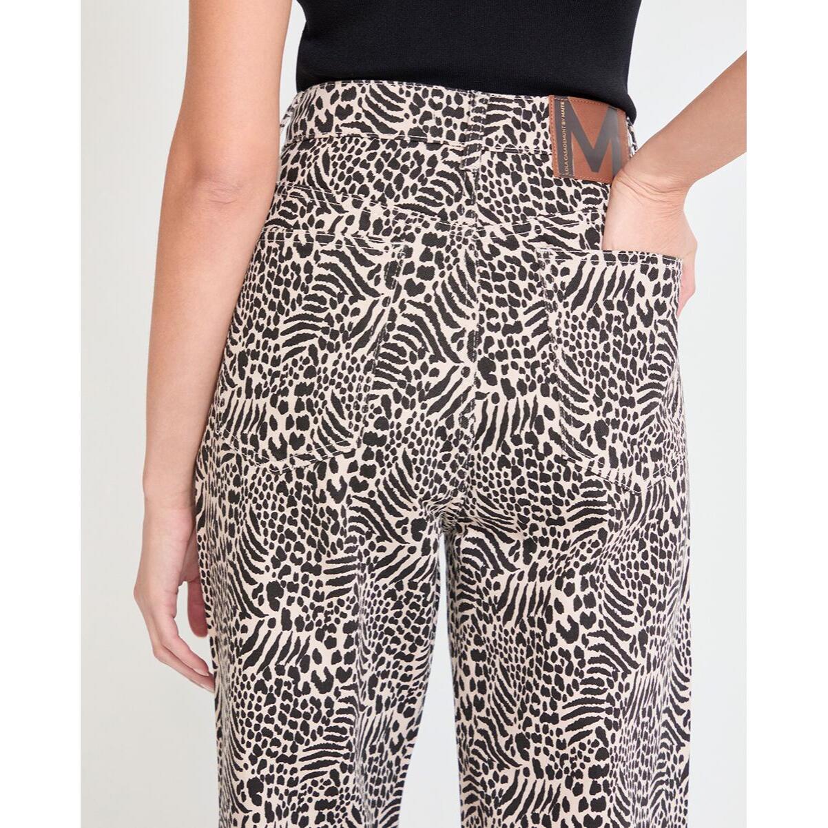 Pantaloni in twill con stampa a macchie