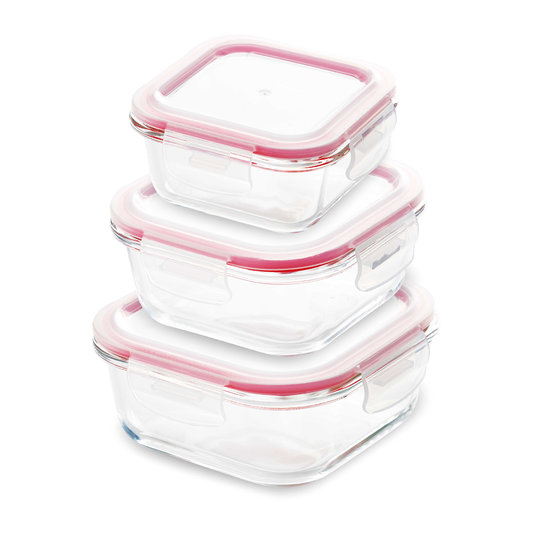 Set 3 fiambreras hermeticas cuadradas Bergner Walking anywhere