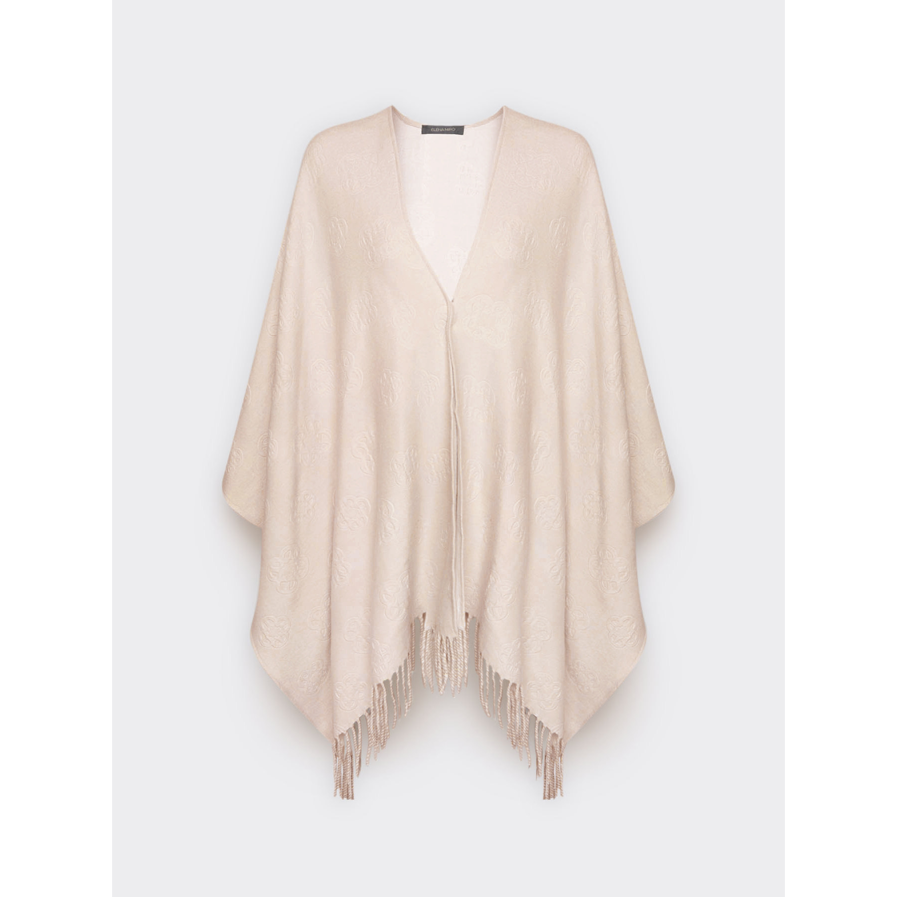 Elena Mirò - Mantella reversibile Monogram - Beige