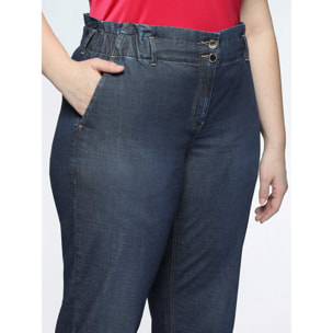 Fiorella Rubino - Jeans balloon dark blue - Blu